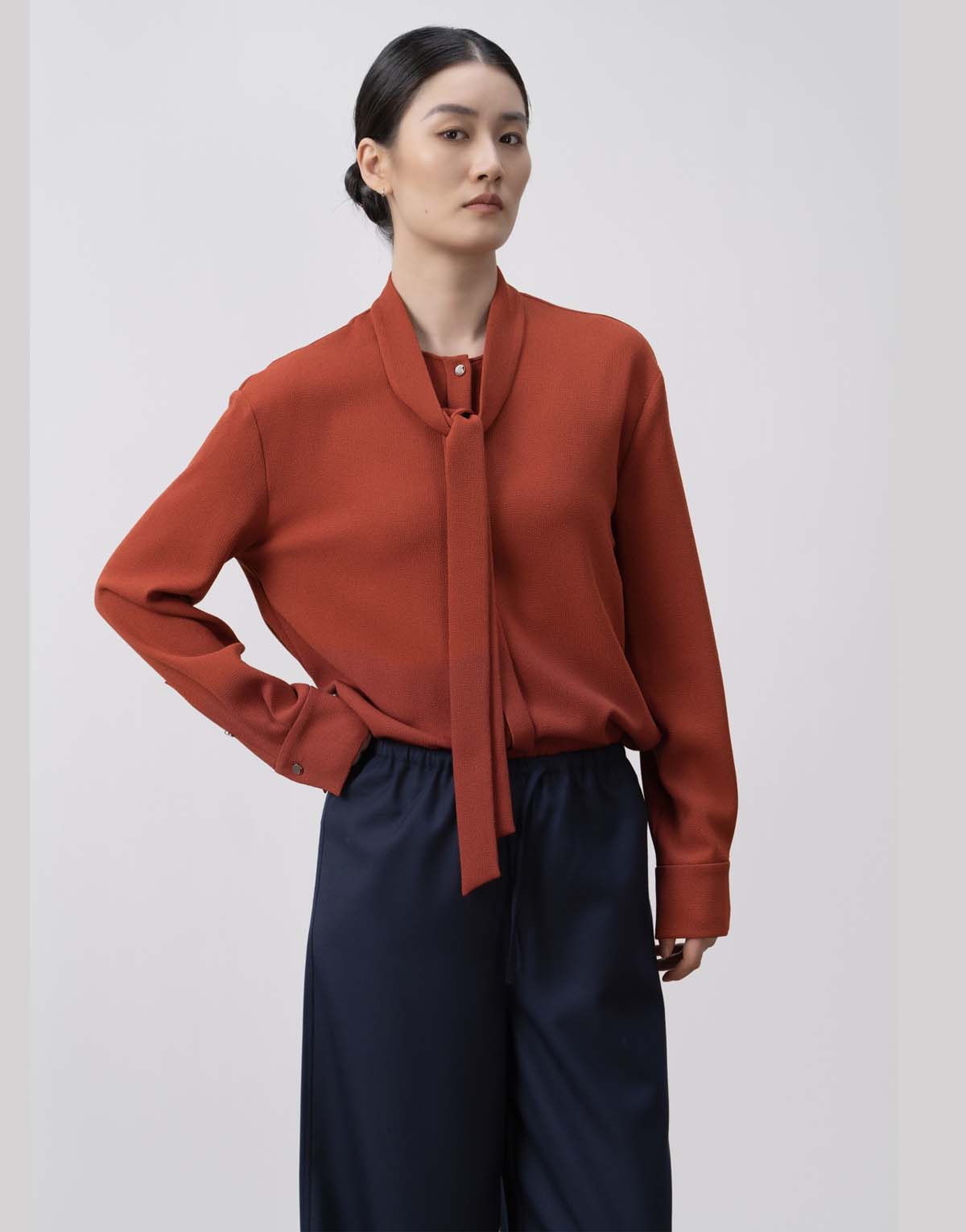 Tri-acetate Ribbon Shirt-105